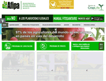 Tablet Screenshot of afipa.cl